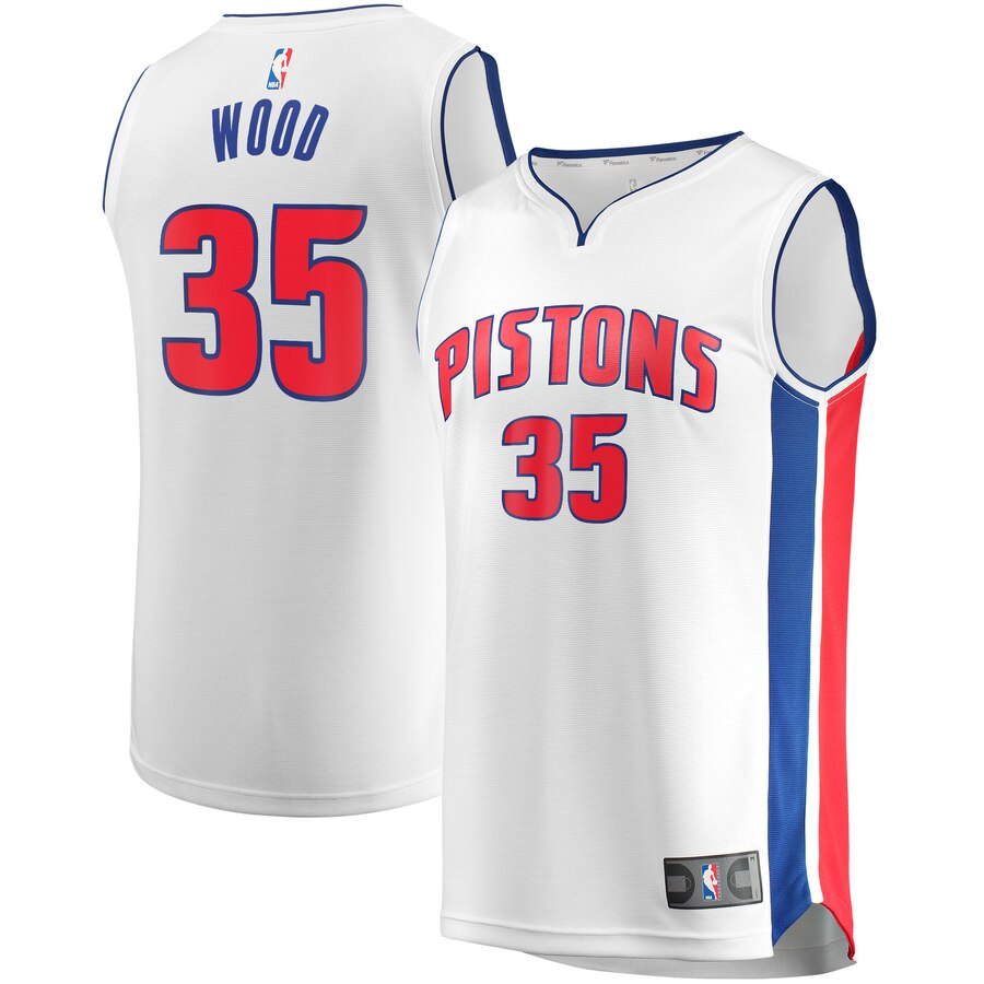 Christian Wood Detroit Pistons Fanatics Branded Fast Break Replica Player Team Basketball Jersey - Association Edition - White