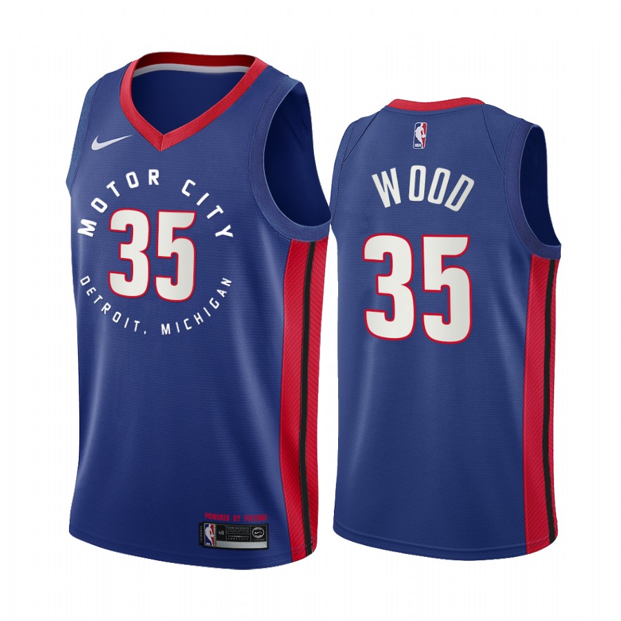 Christian Wood Detroit Pistons Navy Motor City Edition 2020-21 Basketball Jersey