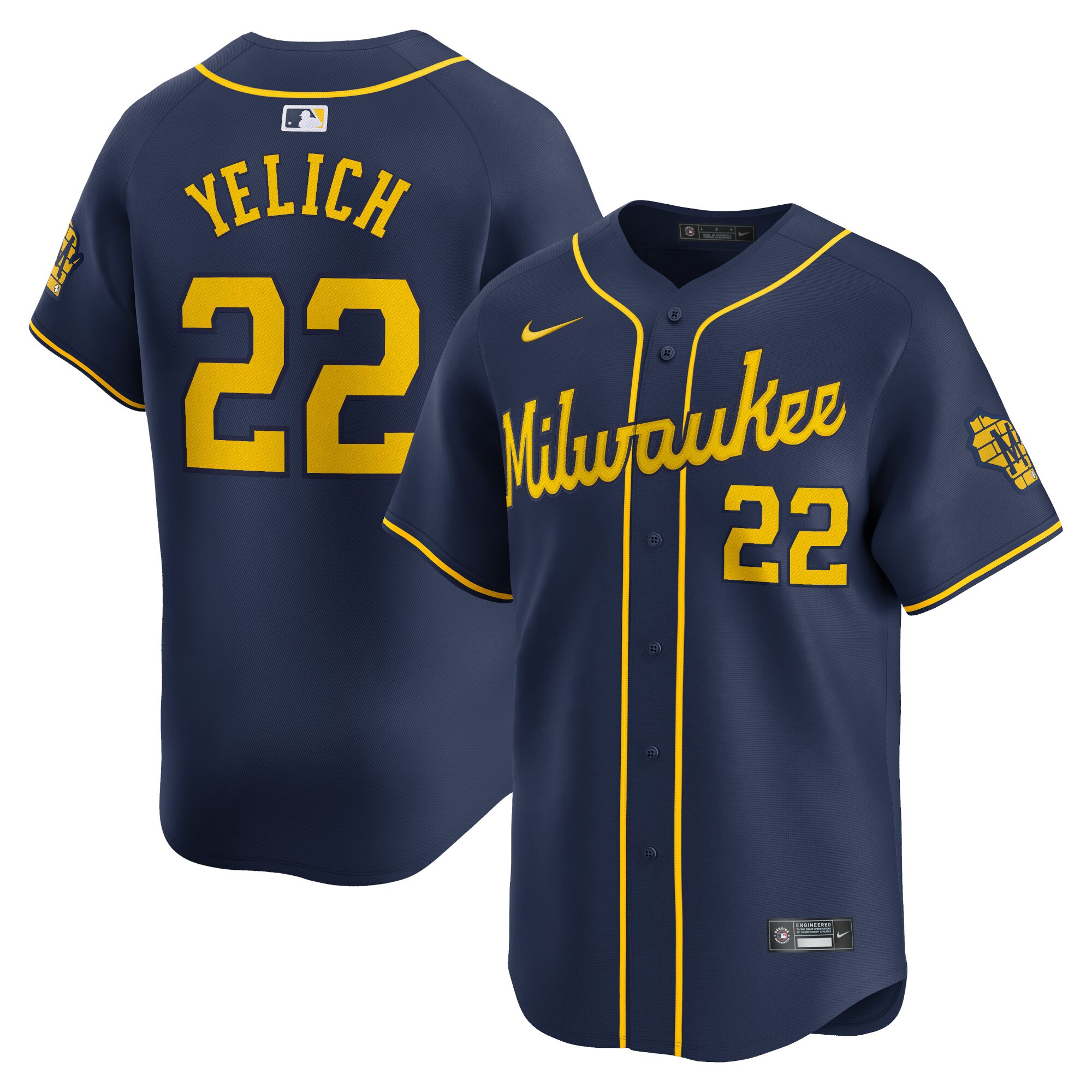 Christian Yelich Milwaukee Brewers Alternate Limited Player JerseyÃƒâ€šÃ‚Â ÃƒÂ¢Ã¢â€šÂ¬Ã¢â‚¬Å“ Navy