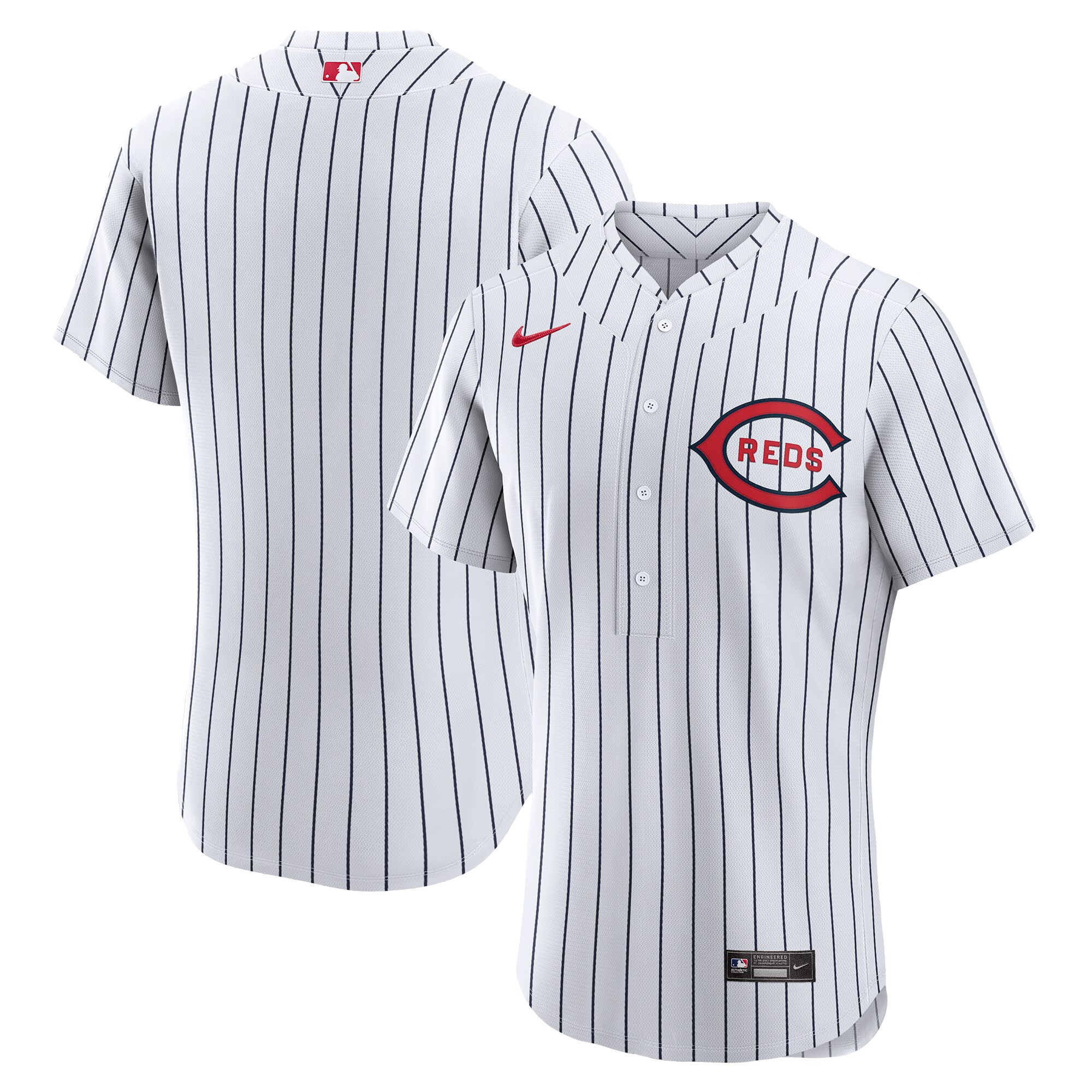 Alternative view of Cincinnati Reds 2022 Mlb At Field Of Dreams Game Authentic Team Baseball Jersey – White