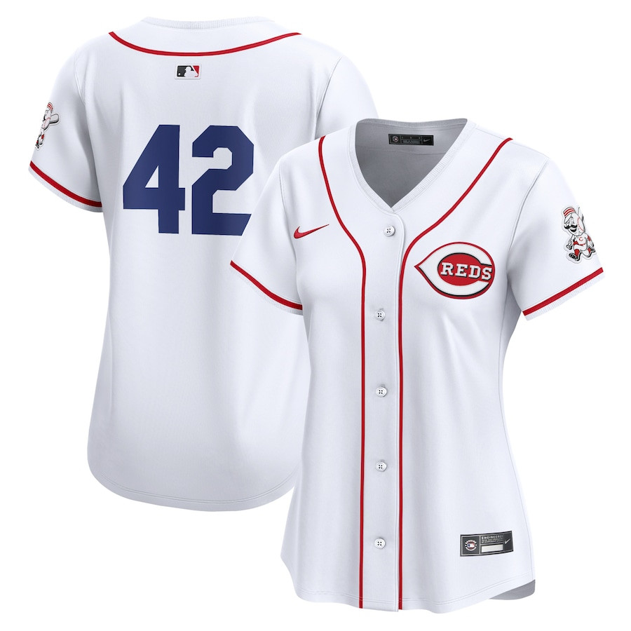 Cincinnati Reds 2024 Jackie Robinson Day Home Limited Women Baseball Jersey - White