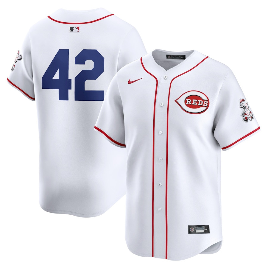 Cincinnati Reds 2024 Jackie Robinson Day Home Men Limited Baseball Jersey - White