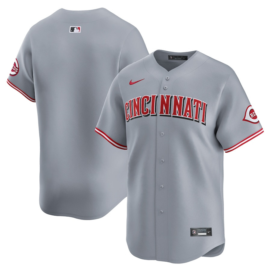 Cincinnati Reds Away Limited Men Baseball Jersey - Gray