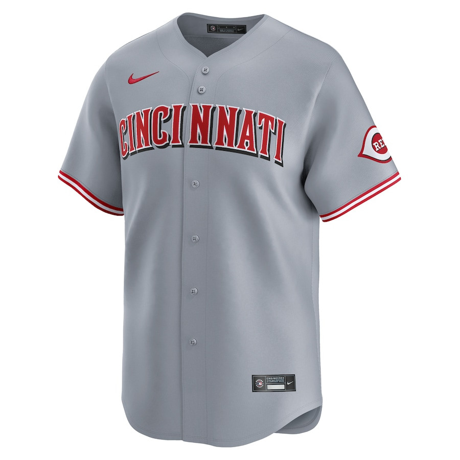 Alternative view of Cincinnati Reds Away Limited Men Baseball Jersey - Gray