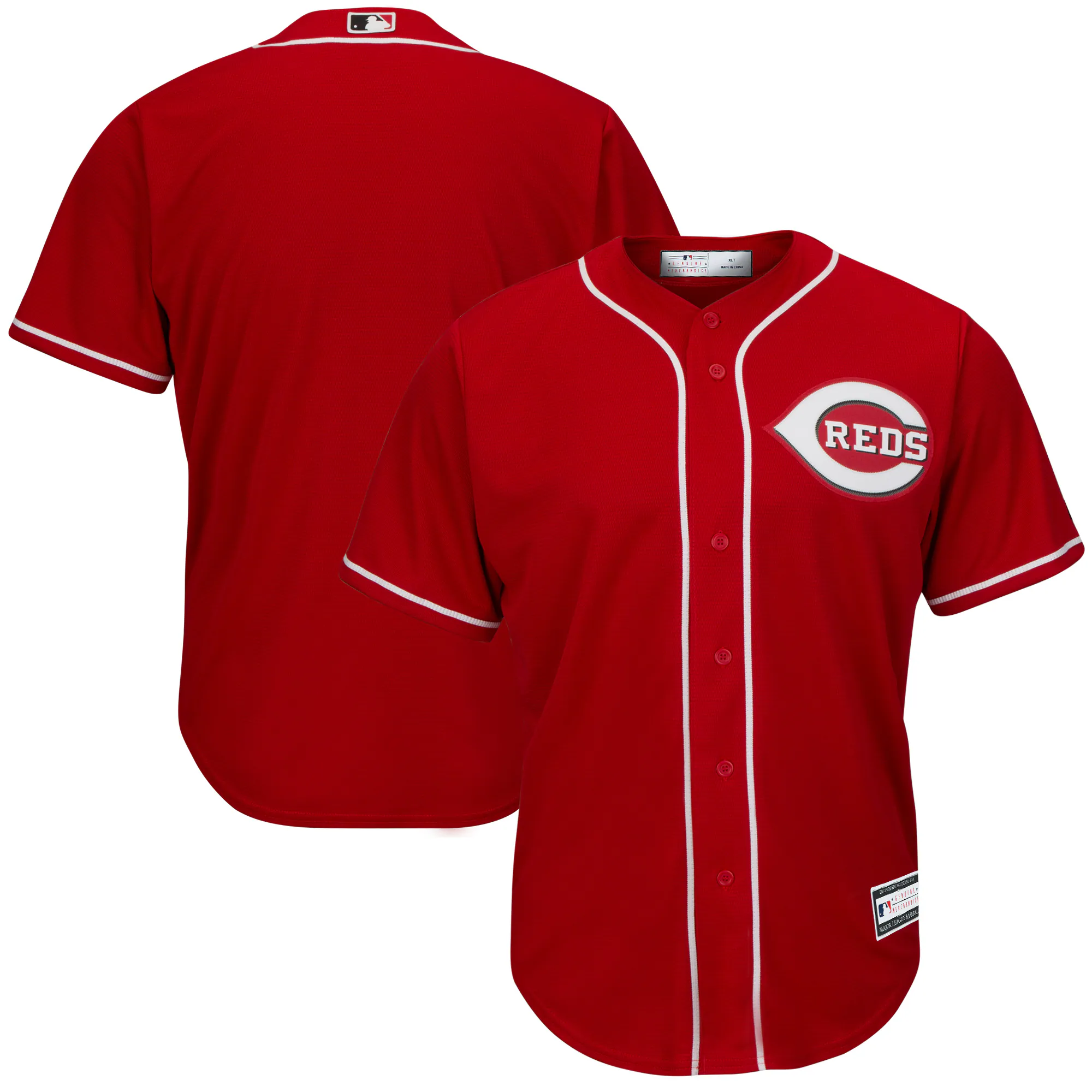 Cincinnati Reds Big & Tall Replica Team Baseball Jersey – Red