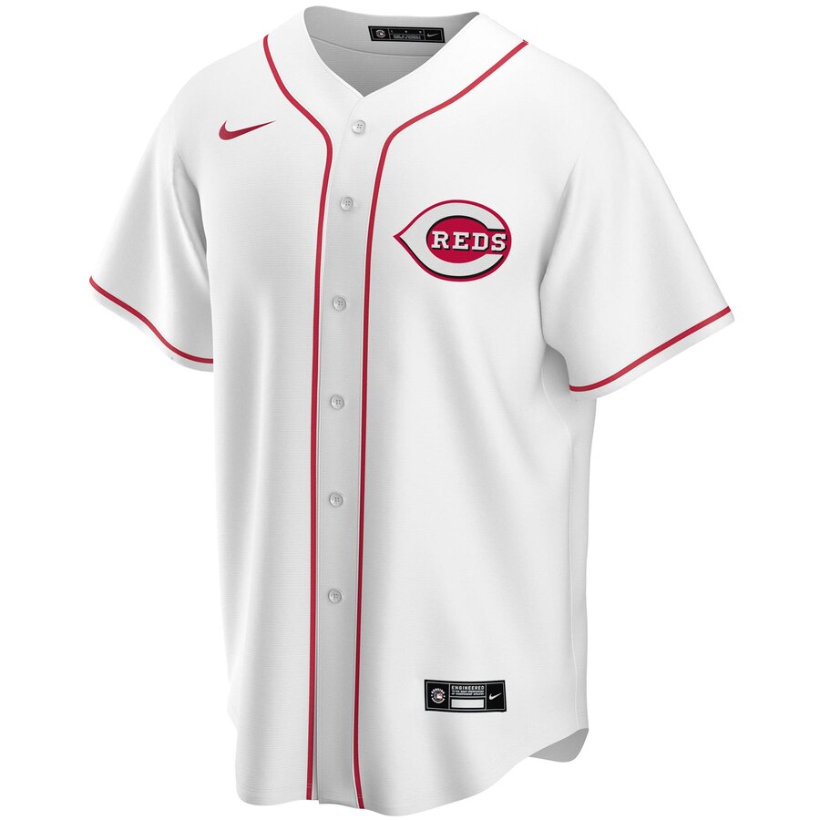 Alternative view of Cincinnati Reds Home 2020 Replica Team Baseball Jersey ÃƒÂ¢Ã¢â€šÂ¬Ã¢â‚¬Å“ White