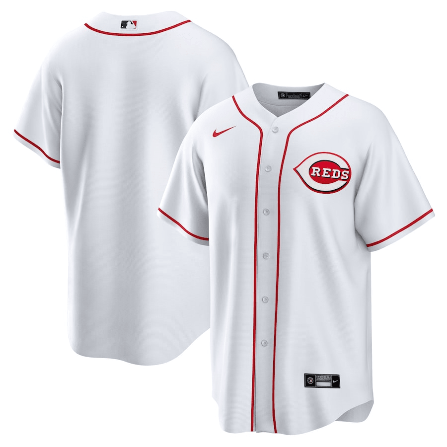Cincinnati Reds Home Men Baseball Jersey - White