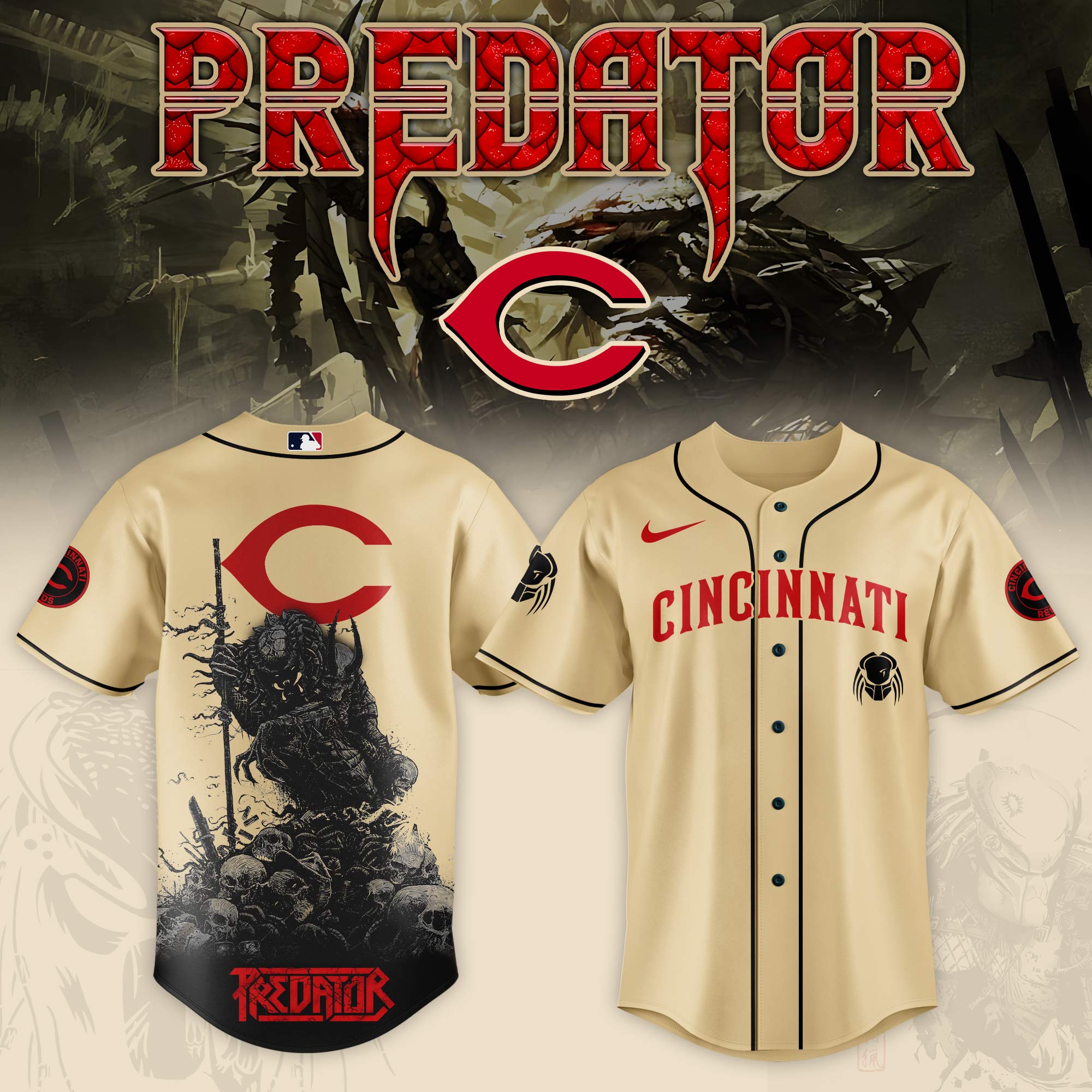 Cincinnati Reds Mlb X Predator Baseball Jersey