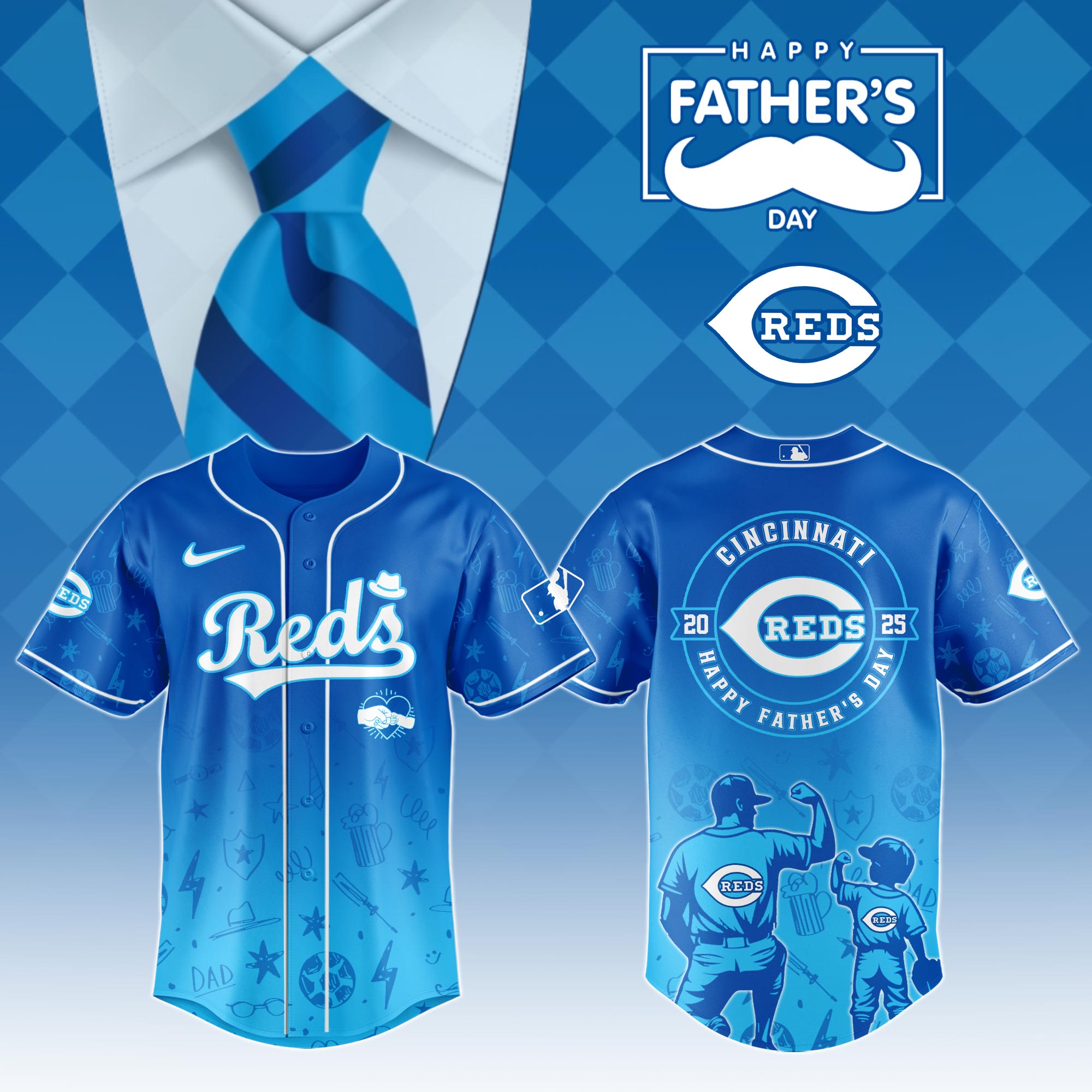 Cincinnati Reds Special Father’s Day Limited Edition Jersey