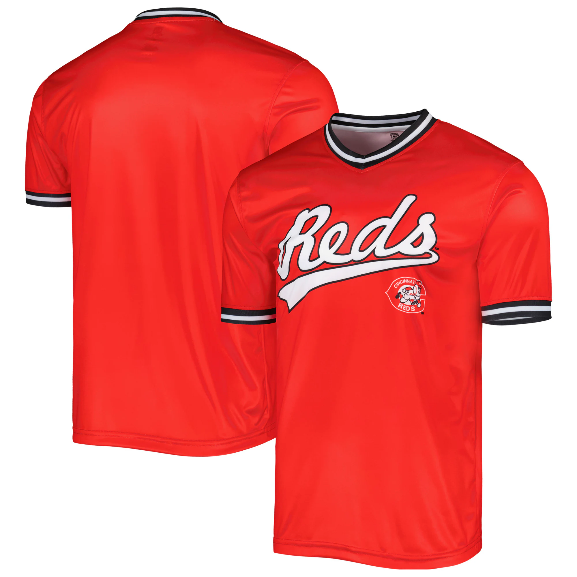 Alternative view of Cincinnati Reds Stitches Cooperstown Collection Team Baseball Jersey – Red