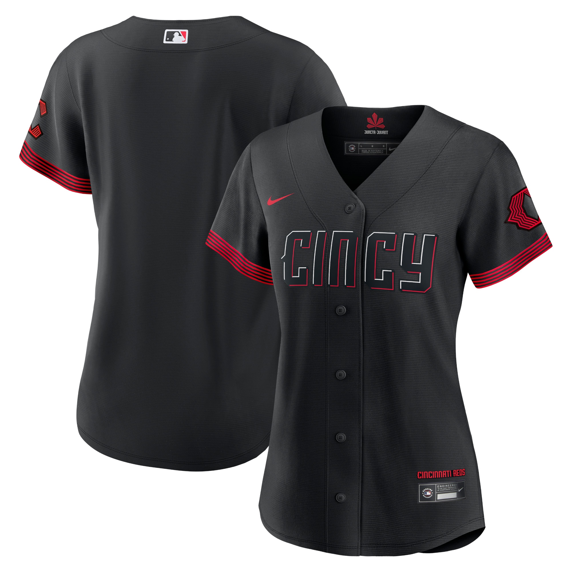 Cincinnati Reds Women's 2023 City Connect Replica Baseball Jersey - Black
