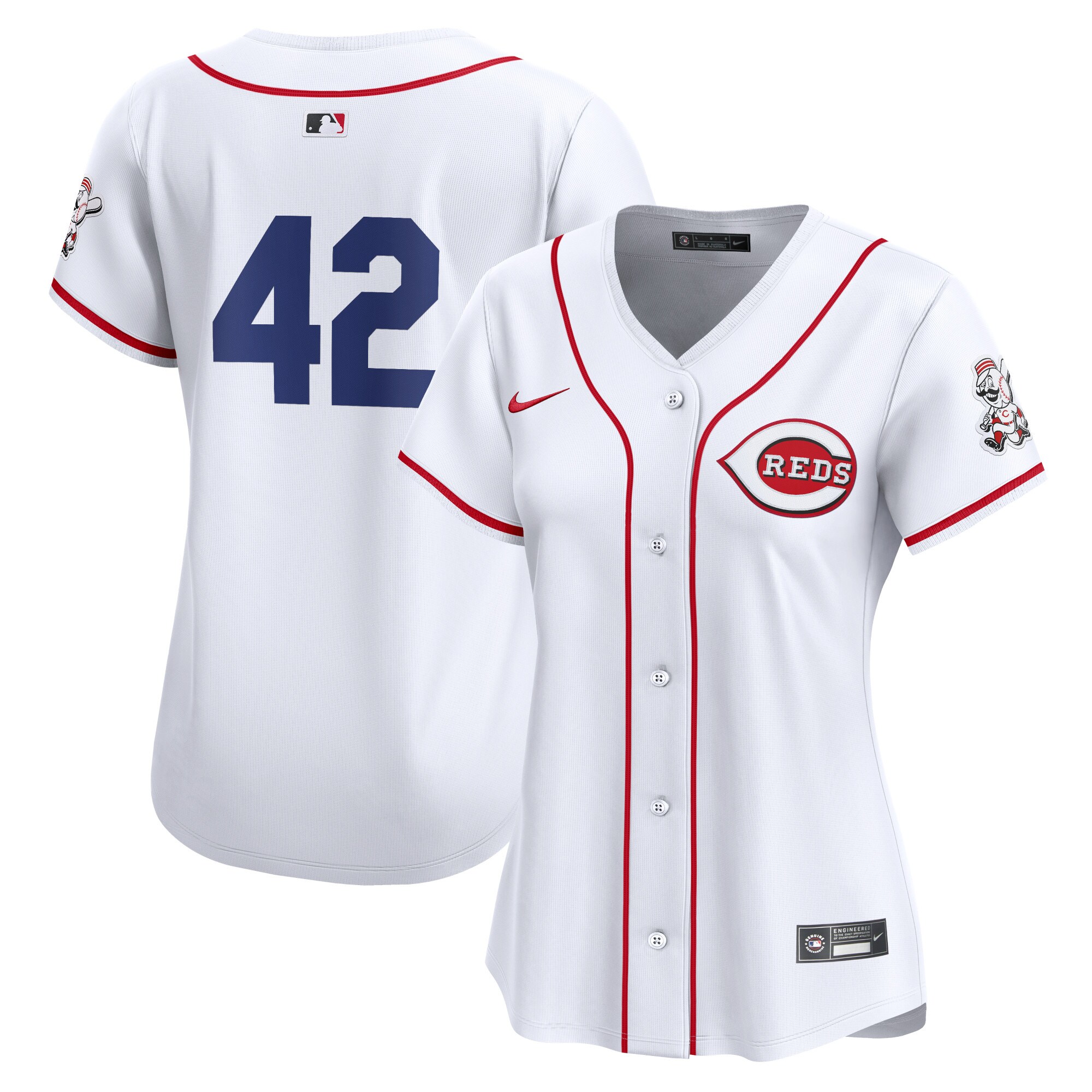 Cincinnati Reds Women's 2024 Jackie Robinson Day Home Limited Baseball JerseyÃƒâ€šÃ‚Â ÃƒÂ¢Ã¢â€šÂ¬Ã¢â‚¬Å“ White