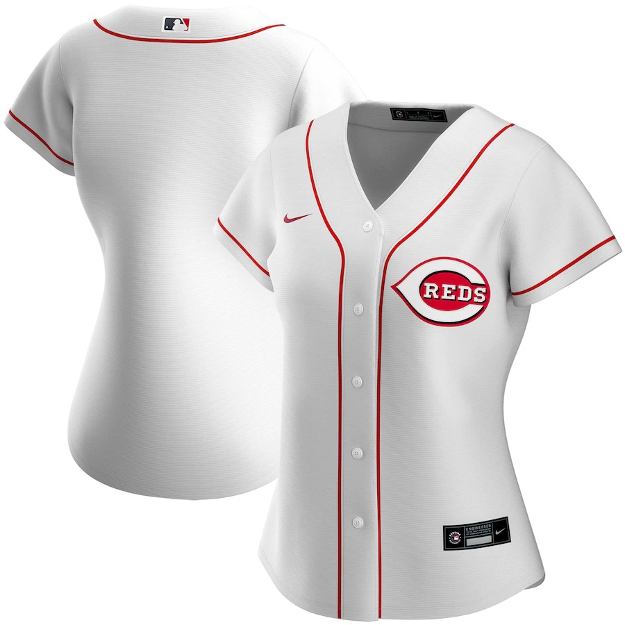 Cincinnati Reds Women's Home 2020 Replica Team Baseball Jersey ÃƒÂ¢Ã¢â€šÂ¬Ã¢â‚¬Å“ White