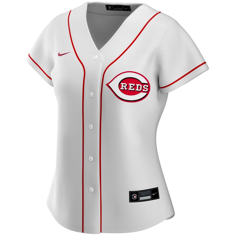 Alternative view of Cincinnati Reds Women's Home 2020 Replica Team Baseball Jersey ÃƒÂ¢Ã¢â€šÂ¬Ã¢â‚¬Å“ White