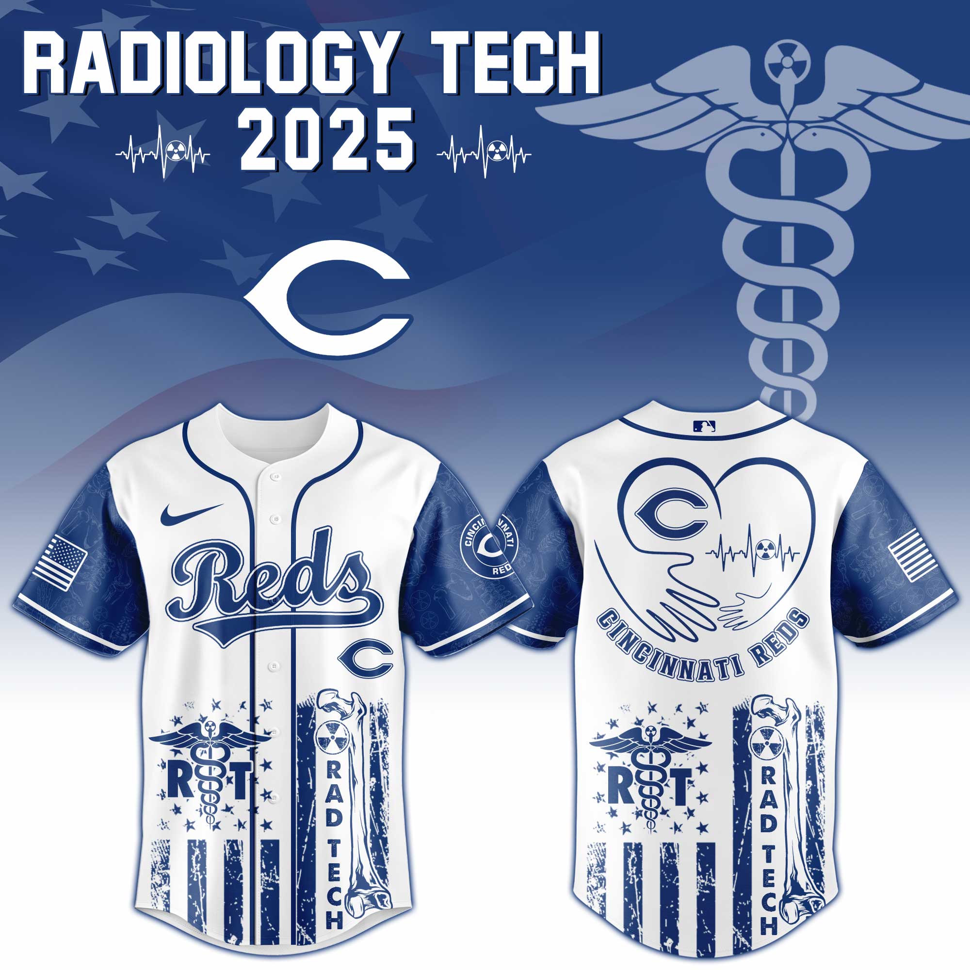 Cincinnati Reds X Radiology Tech Night Exclusive Design Jersey