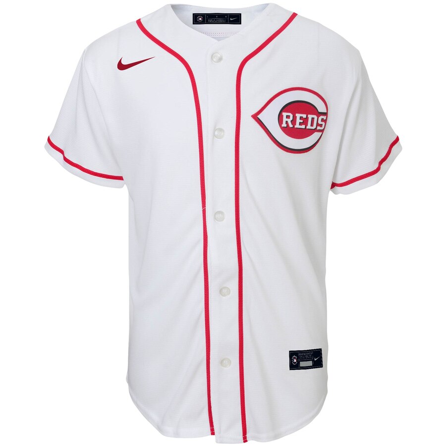 Alternative view of Cincinnati Reds Youth Home 2020 Replica Team Baseball Jersey - White