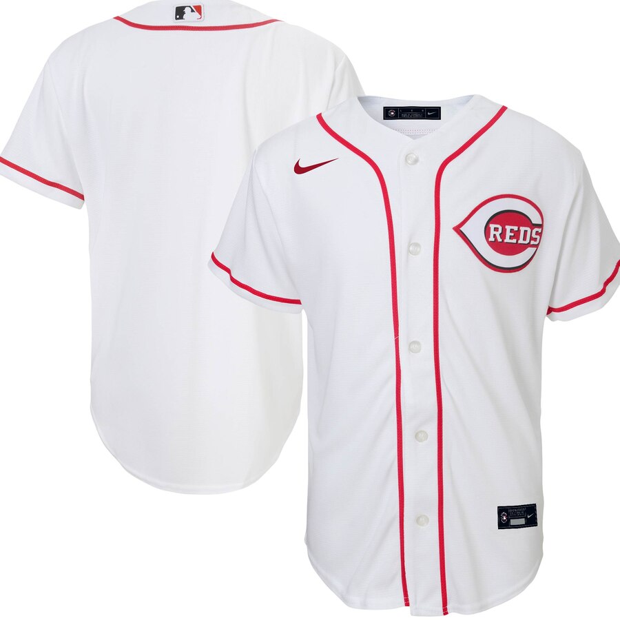 Cincinnati Reds Youth Home 2020 Replica Team Baseball Jersey - White