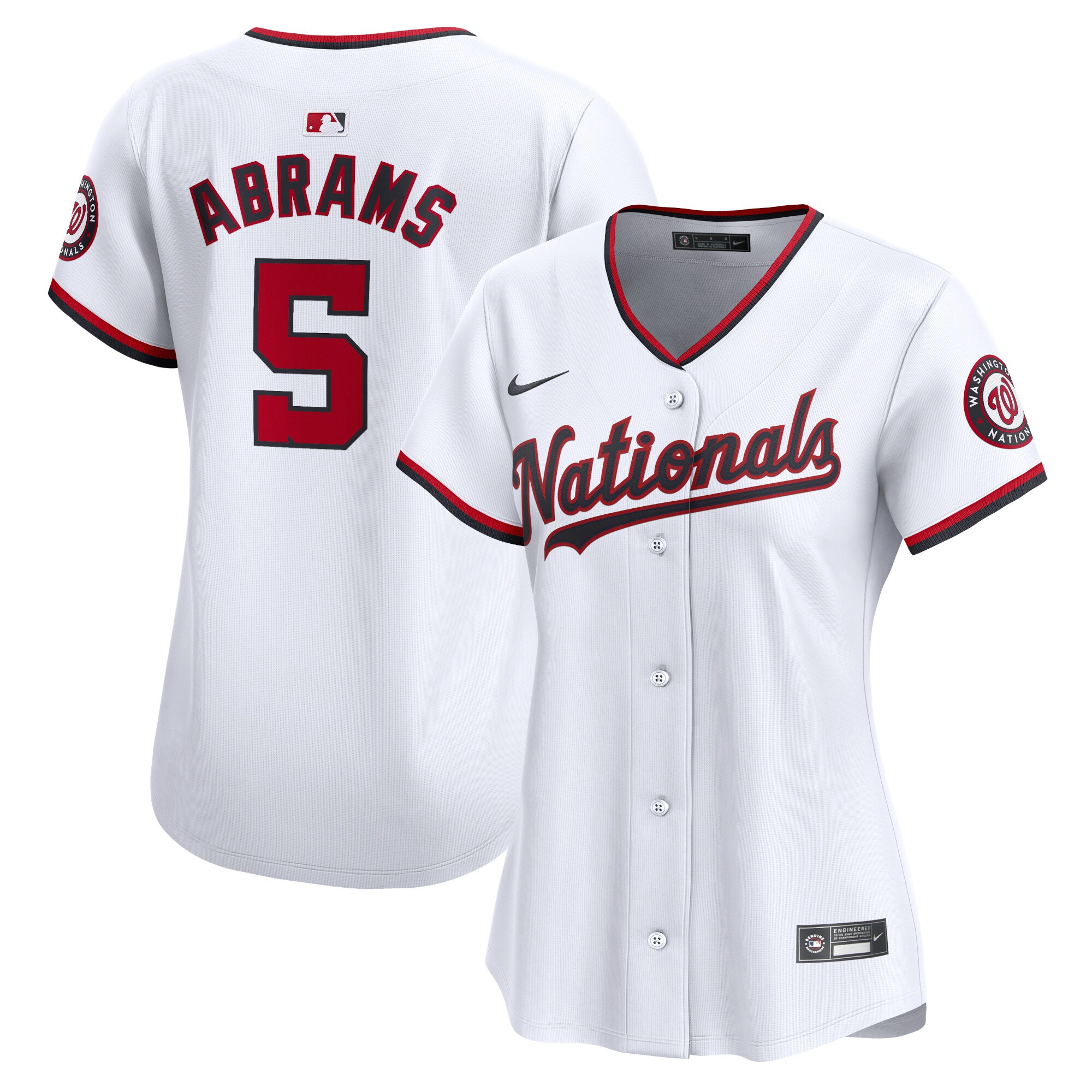 Cj Abrams Washington Nationals Women's Home Limited Player Baseball JerseyÃƒâ€šÃ‚Â ÃƒÂ¢Ã¢â€šÂ¬Ã¢â‚¬Å“ White