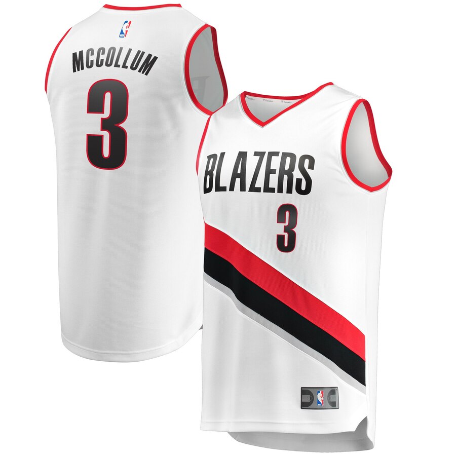 C.j. Mccollum Portland Trail Blazers Fanatics Branded Fast Break Basketball Jersey - Association Edition - White