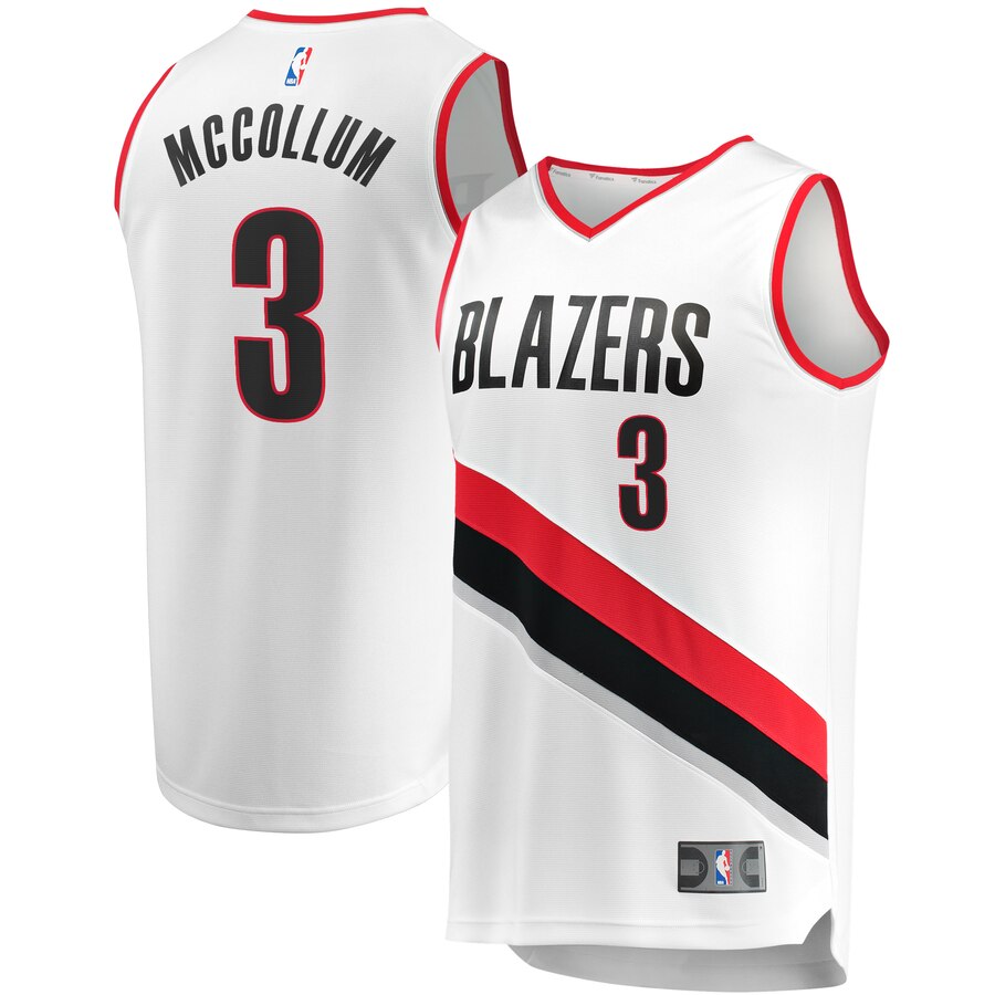C.j. Mccollum Portland Trail Blazers Fanatics Branded Youth Fast Break Player Basketball Jersey - Association Edition - White