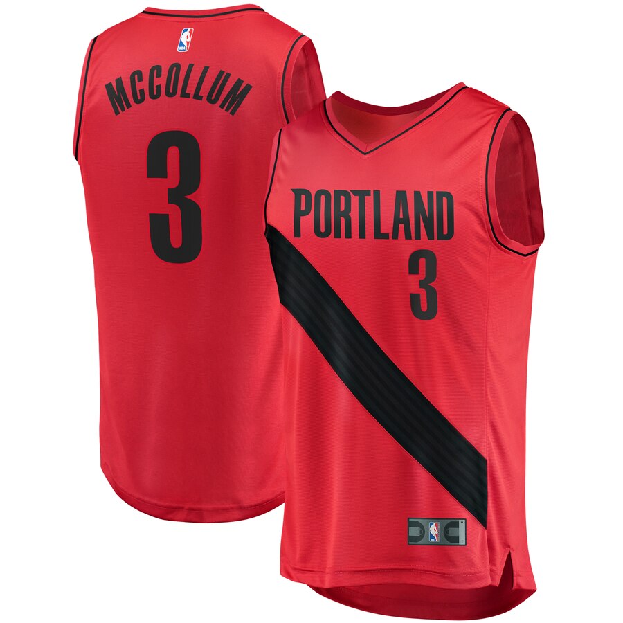 C.j. Mccollum Portland Trail Blazers Fanatics Branded Youth Fast Break Player Basketball Jersey - Statement Edition - Red