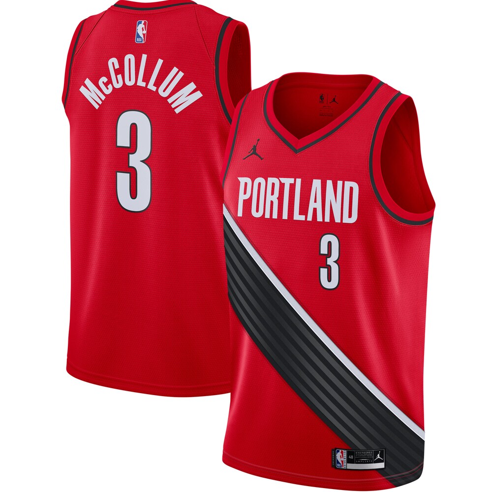 C.j. Mccollum Portland Trail Blazers Jordan Brand 2020/21 Swingman Basketball Jersey - Statement Edition - Red