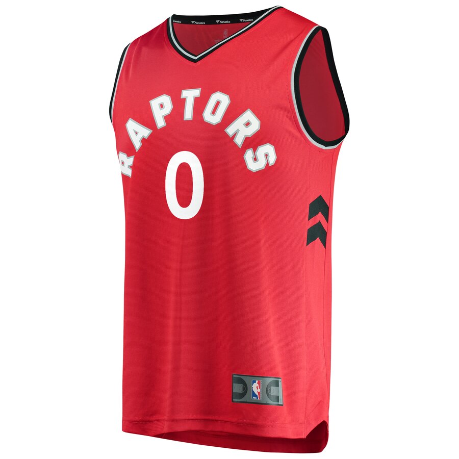 Alternative view of Cj Miles Toronto Raptors Fanatics Branded Fast Break Player Basketball Jersey Red - Icon Edition