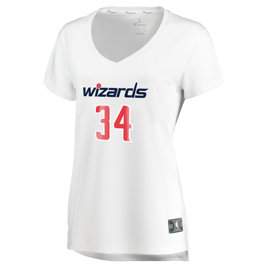 Alternative view of Cj Miles Washington Wizards Fanatics Branded Women's Fast Break Replica Basketball Jersey White - Association Edition