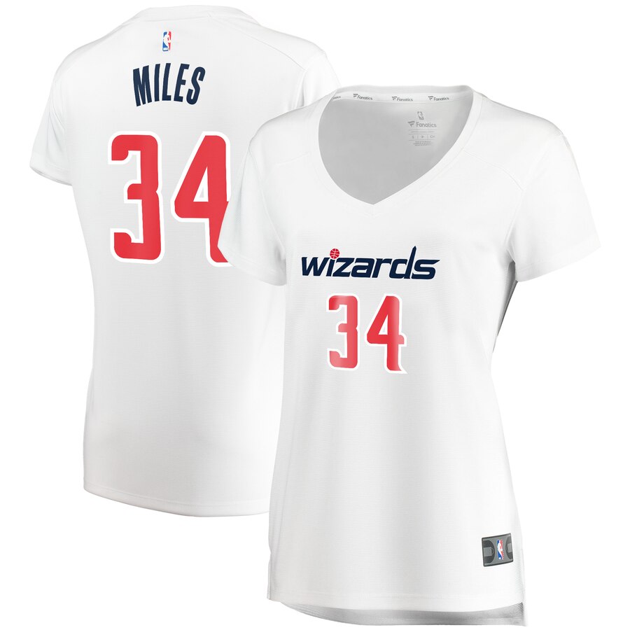 Cj Miles Washington Wizards Fanatics Branded Women's Fast Break Replica Basketball Jersey White - Association Edition