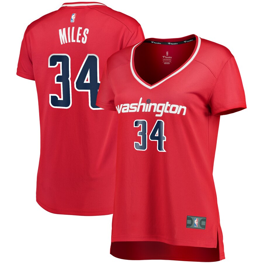 Cj Miles Washington Wizards Fanatics Branded Women's Fast Break Replica Player Basketball Jersey - Icon Edition - Red