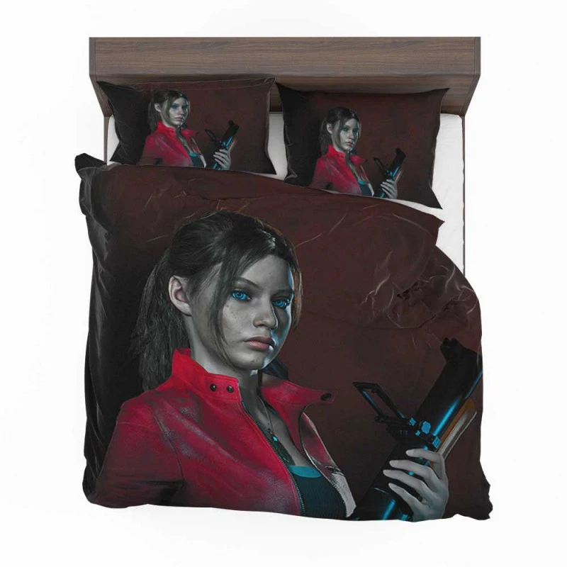 Alternative view of Claire REDfield Movie Claire Redfield Bedding Set - Custom Bedding Set
