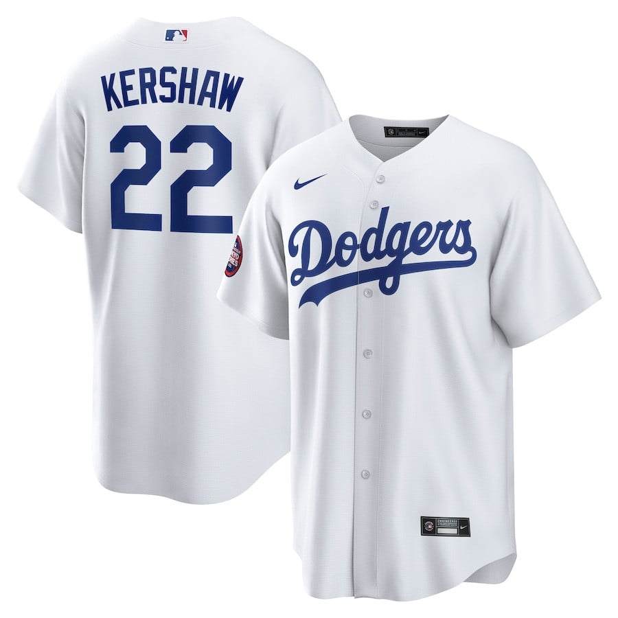 Clayton Kershaw 22 Los Angeles Dodgers 2025 MLB World Tour: Tokyo Series Home Player Men Baseball Jersey - White 