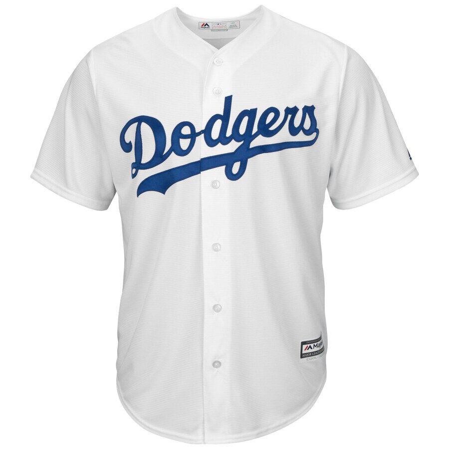 Alternative view of Clayton Kershaw #22 Los Angeles Dodgers Majestic Big And Tall Cool Base Player Jersey - White