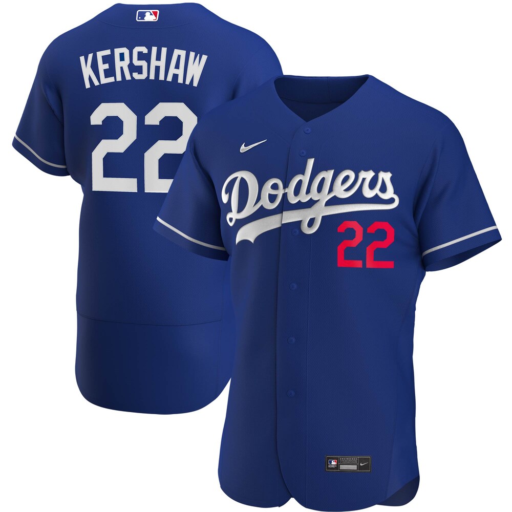 Clayton Kershaw Los Angeles Dodgers Alternate 2020 Player Baseball Jersey - Royal