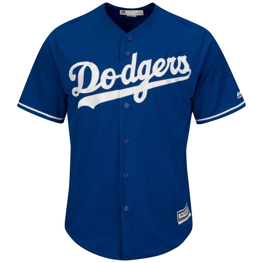 Alternative view of Clayton Kershaw Los Angeles Dodgers Majestic Big And Tall Alternate Cool Base Replica Player Baseball Jersey - Royal