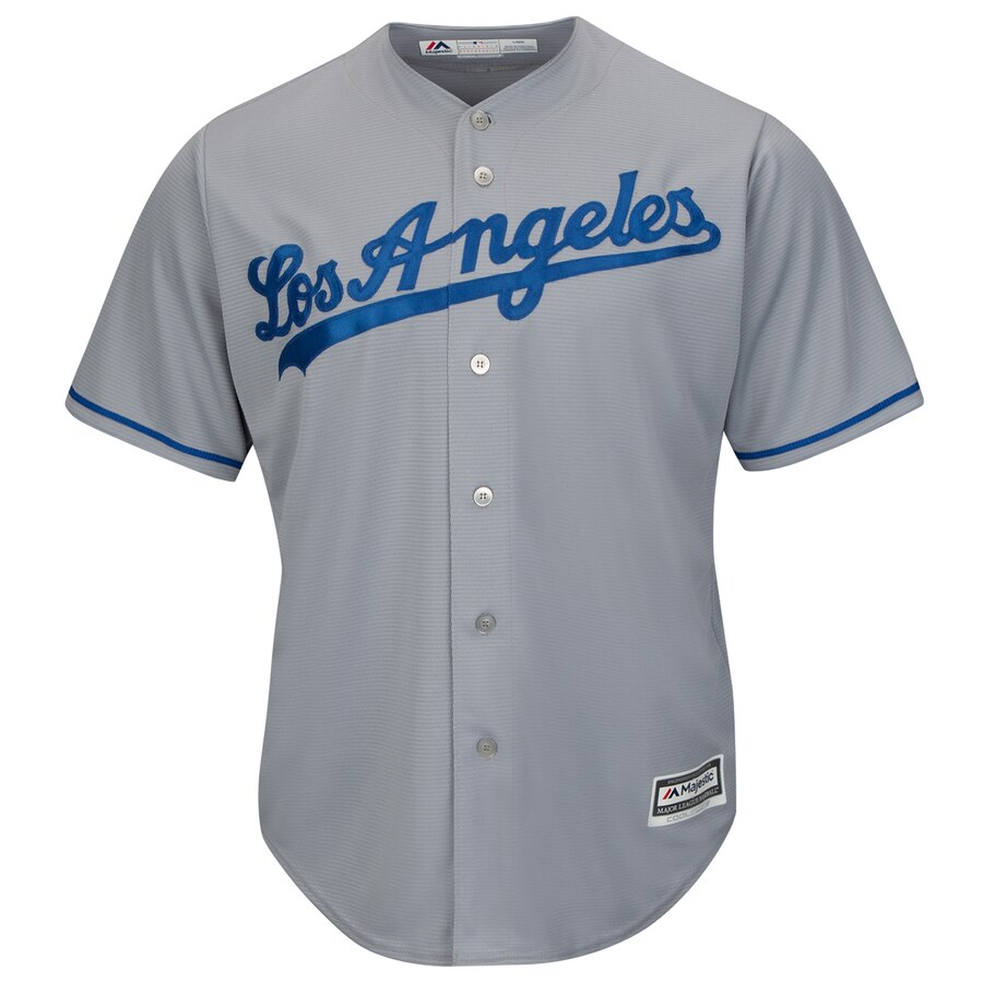 Alternative view of Clayton Kershaw Los Angeles Dodgers Majestic Cool Base Player Baseball Jersey - Gray