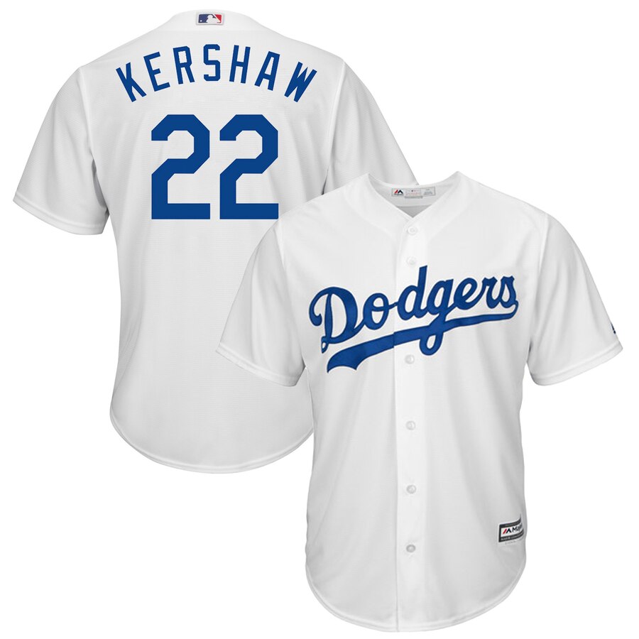 Clayton Kershaw Los Angeles Dodgers Majestic Cool Base Player Baseball Jersey - White