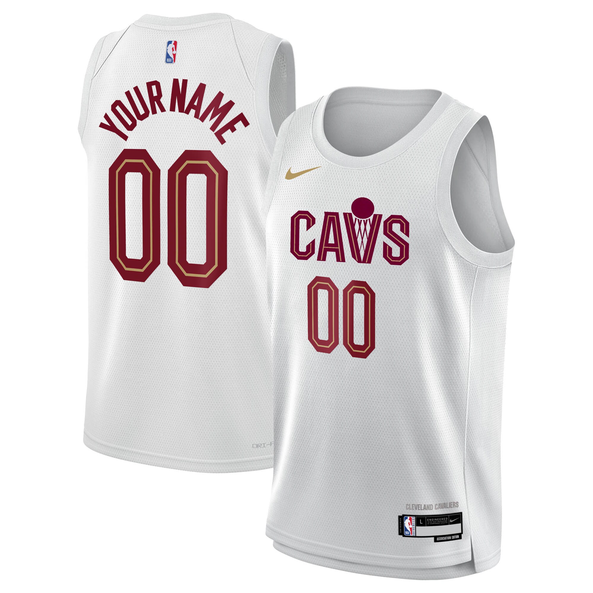 Cleveland Cavaliers Association Swingman Basketball Jersey - Custom - Youth - JS457