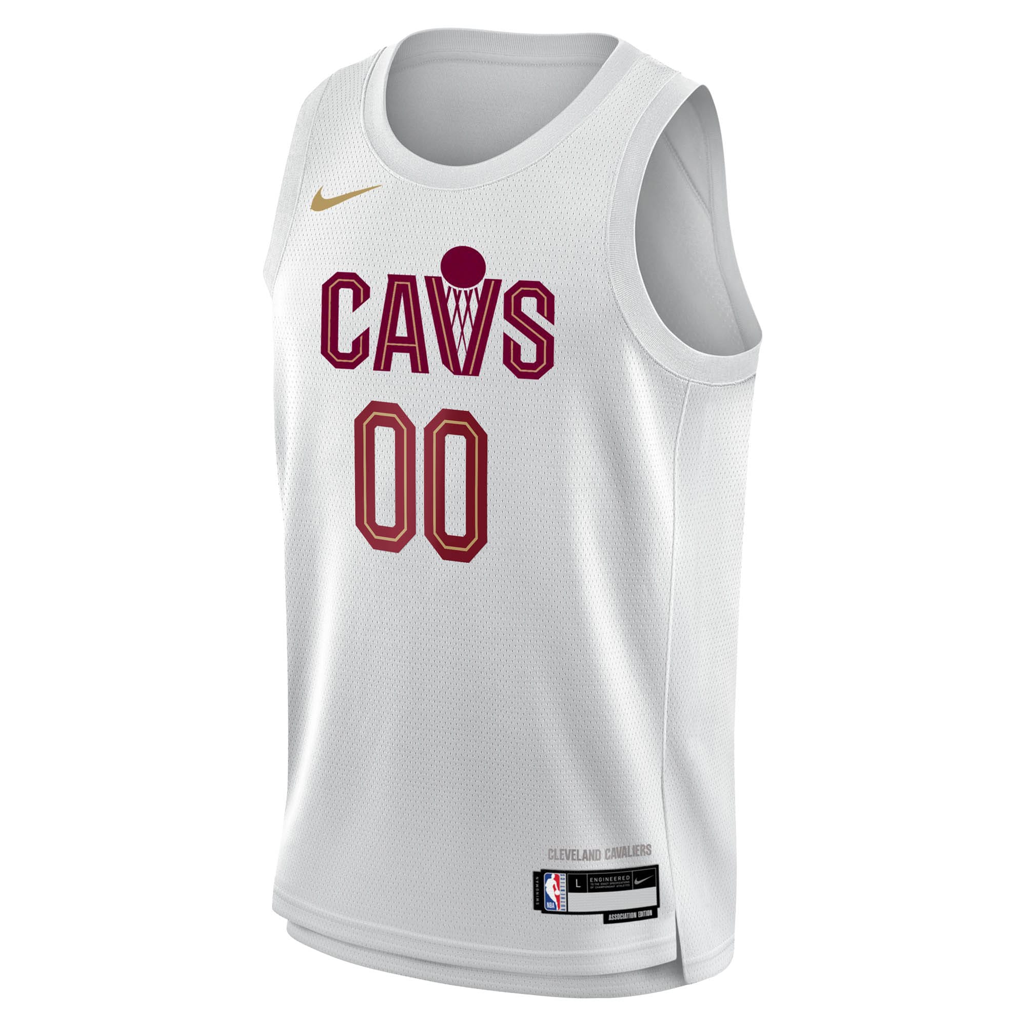 Alternative view of Cleveland Cavaliers Association Swingman Basketball Jersey - Custom - Youth - JS784