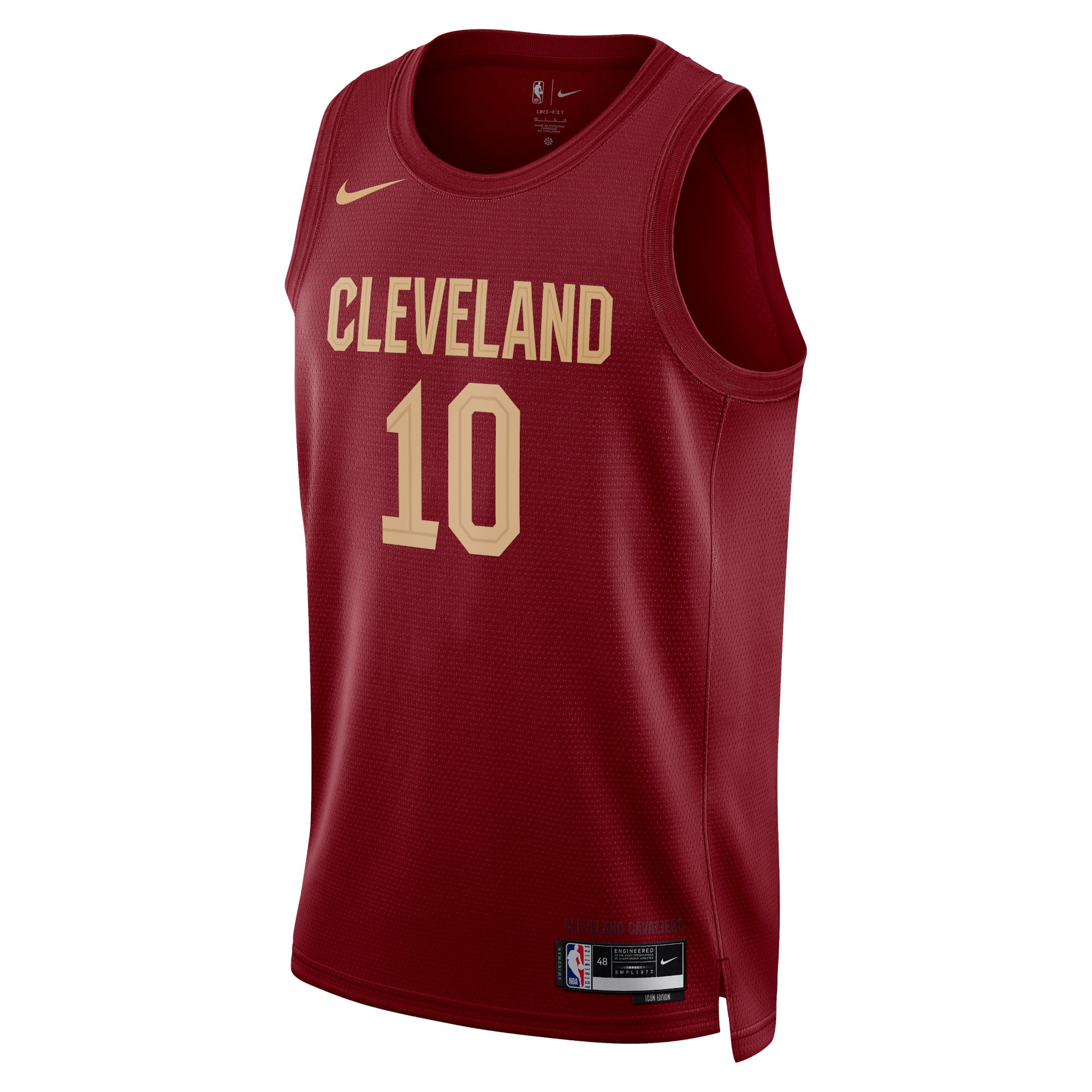 Cleveland Cavaliers Icon Edition Swingman Basketball Jersey - Maroon - Darius Garland - Unisex - JS460