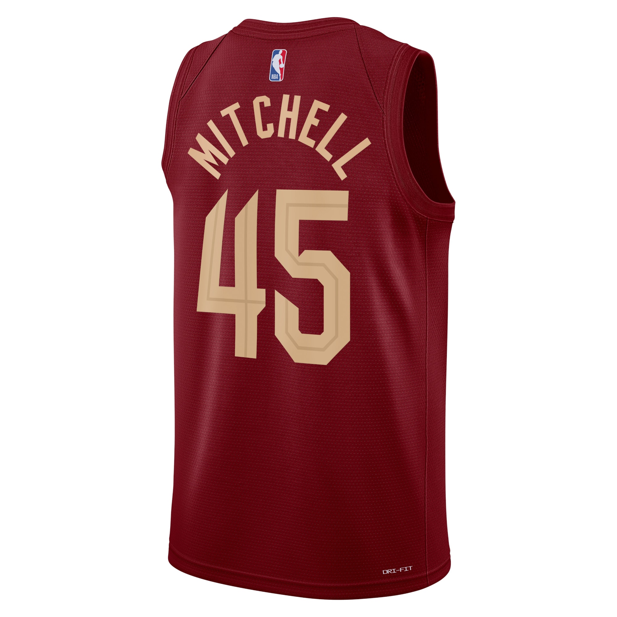 Alternative view of Cleveland Cavaliers Icon Edition Swingman Basketball Jersey - Maroon - Donovan Mitchell - Unisex - JS851