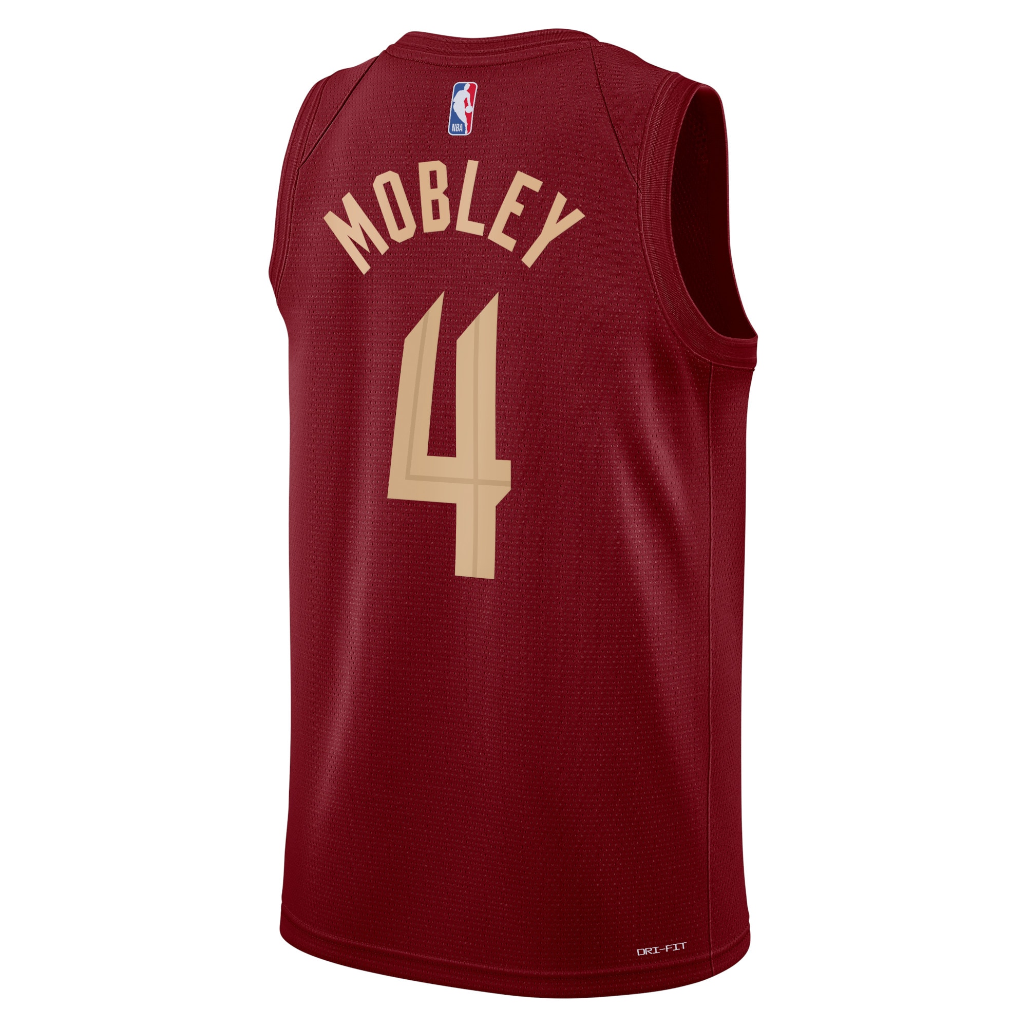 Alternative view of Cleveland Cavaliers Icon Edition Swingman Basketball Jersey - Maroon - Evan Mobley - Unisex - JS478