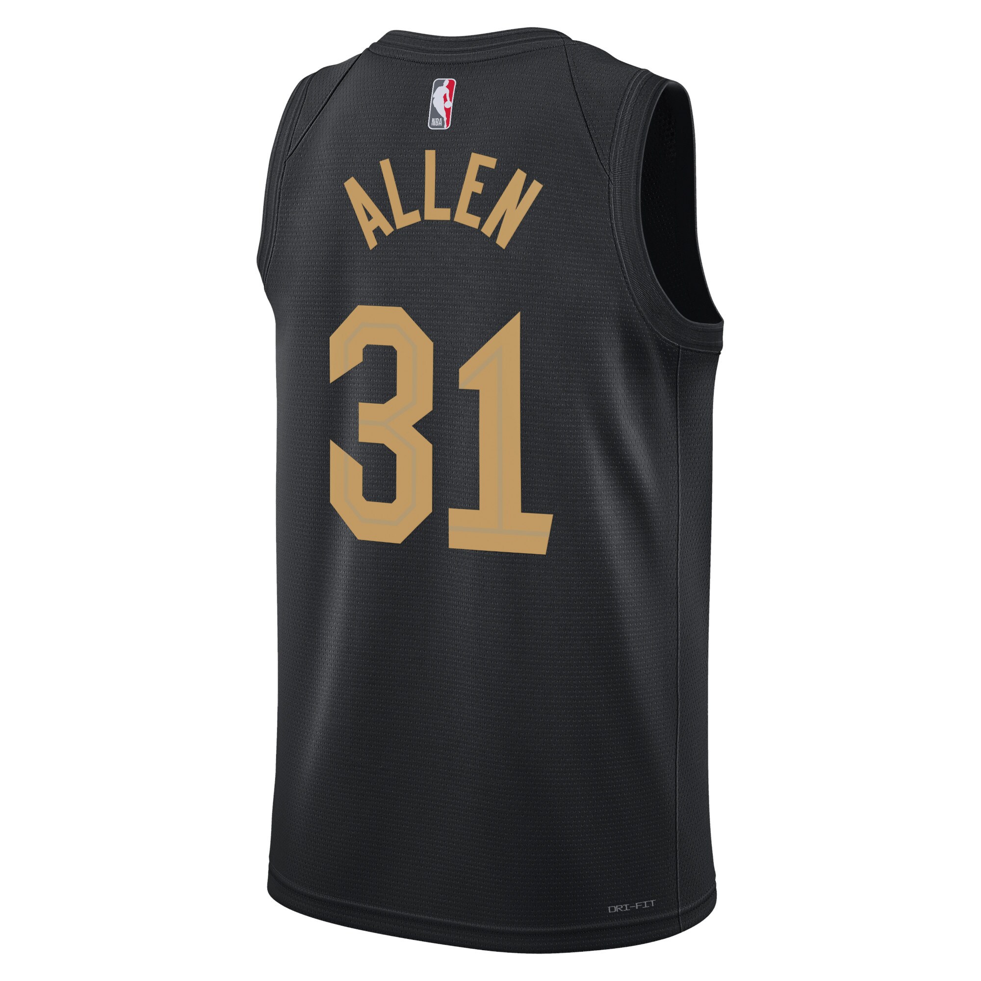 Alternative view of Cleveland Cavaliers Jordan Statement Edition Swingman Basketball Jersey - Black - Jarrett Allen - Unisex - JS574