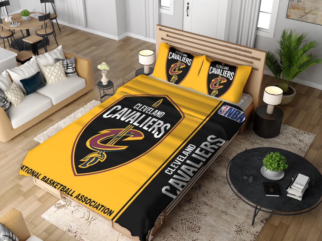 Alternative view of Cleveland Cavaliers NBA Basketball Bedding Set - Custom Bedding Set