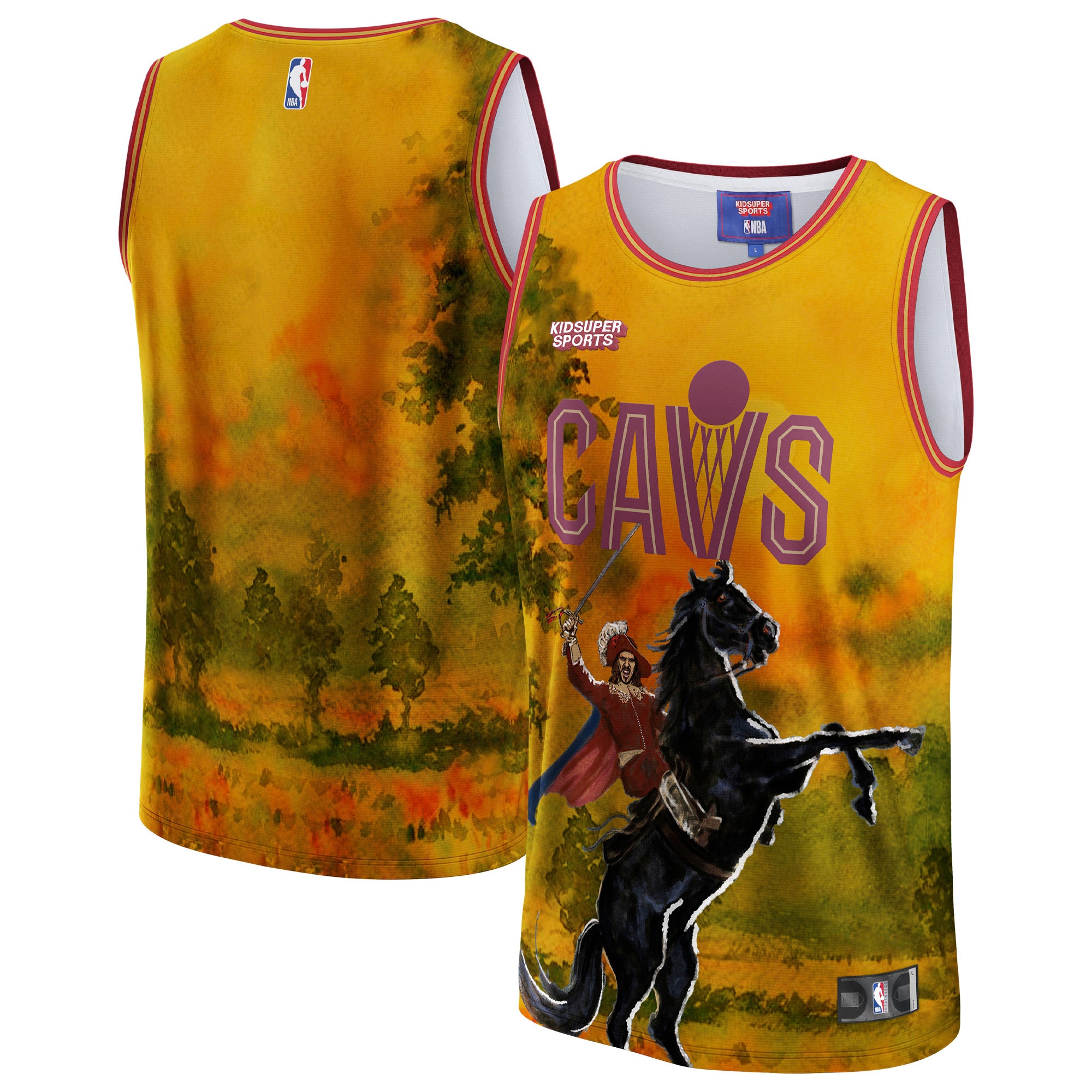 Cleveland Cavaliers Nba & Kidsuper Studios By Fanatics Unisex Hometown Basketball Jersey - Gold