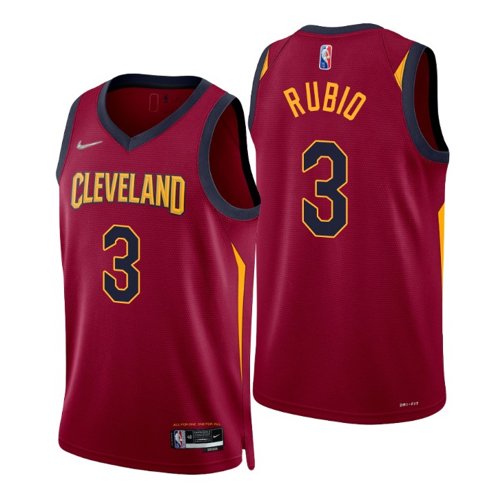 Cleveland Cavaliers Ricky Rubio 75th Anniversary Diamond Basketball Jersey Icon