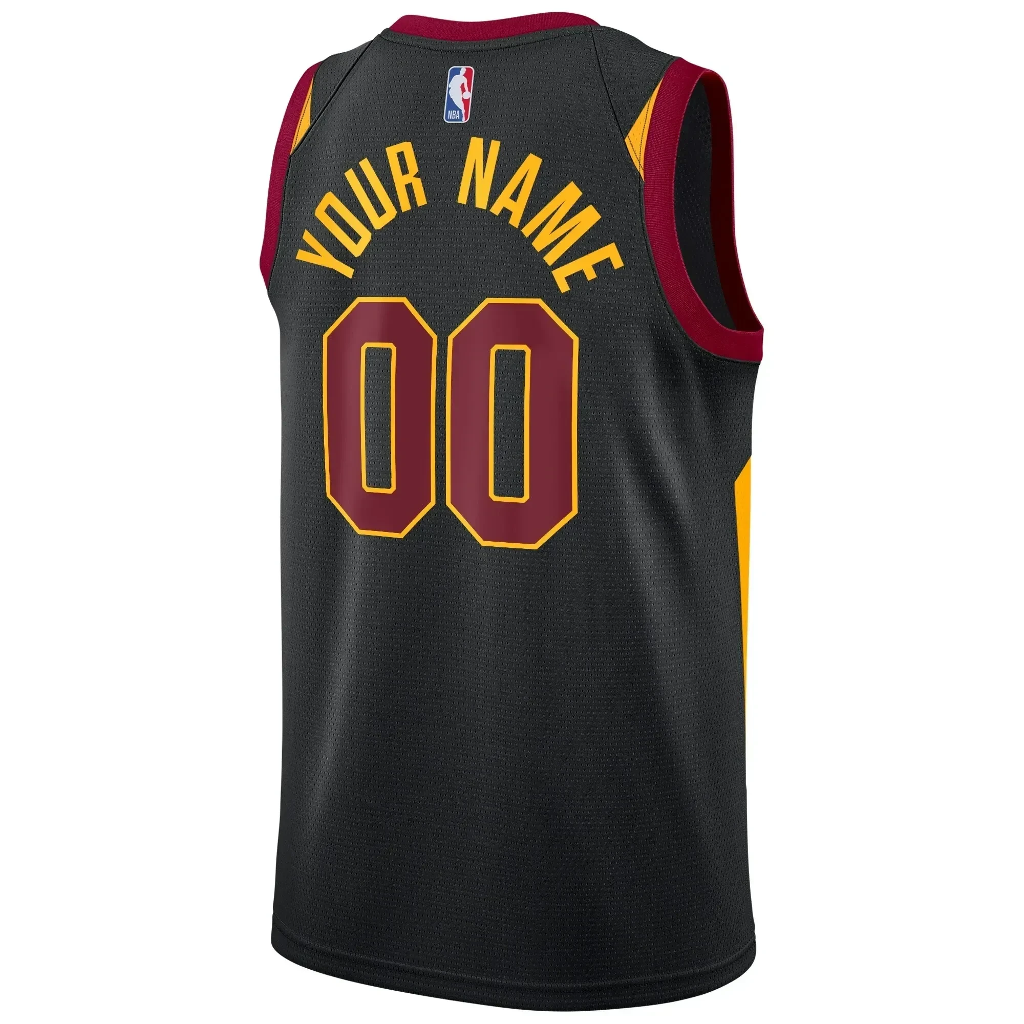 Cleveland Cavaliers Swingman Custom Basketball Jersey - Statement Edition - Black - JS829