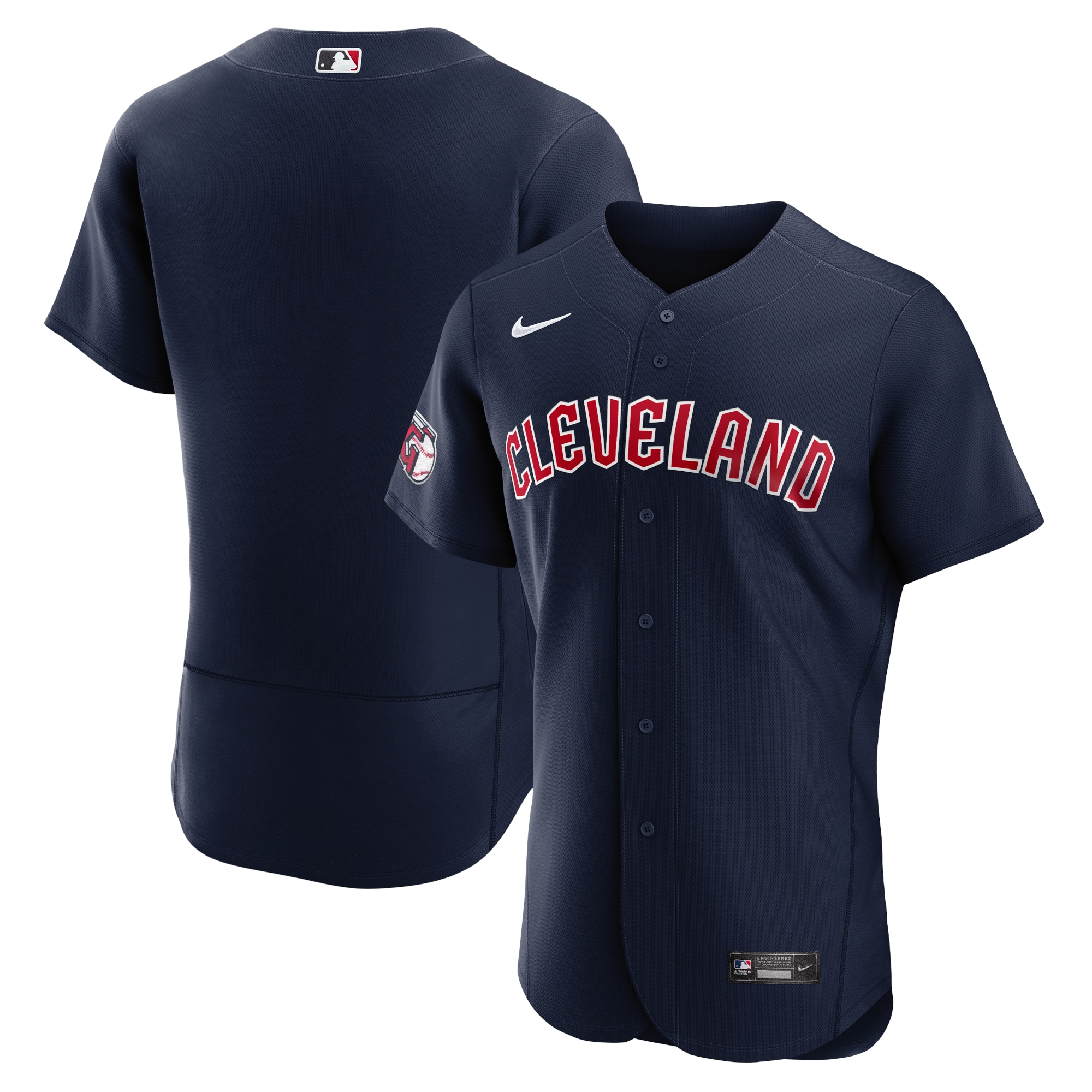 Alternative view of Cleveland Guardians Alternate Authentic Team Jersey – Navy