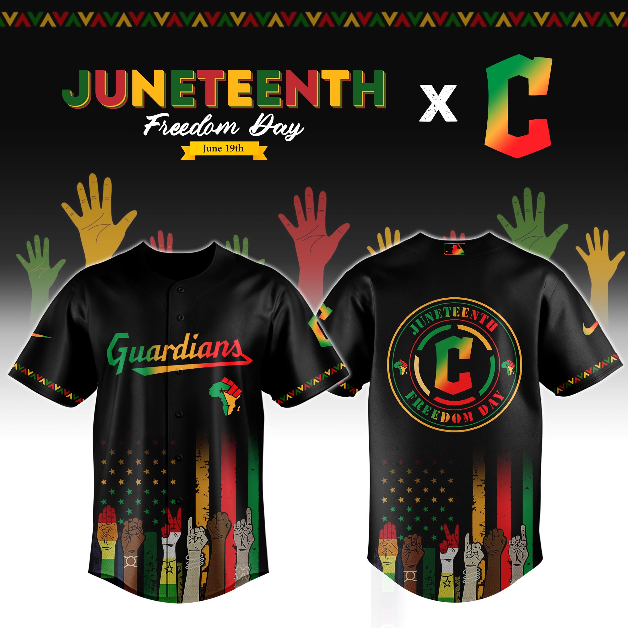 Cleveland Guardians Mlb X Juneteenth Baseball Jersey 2025
