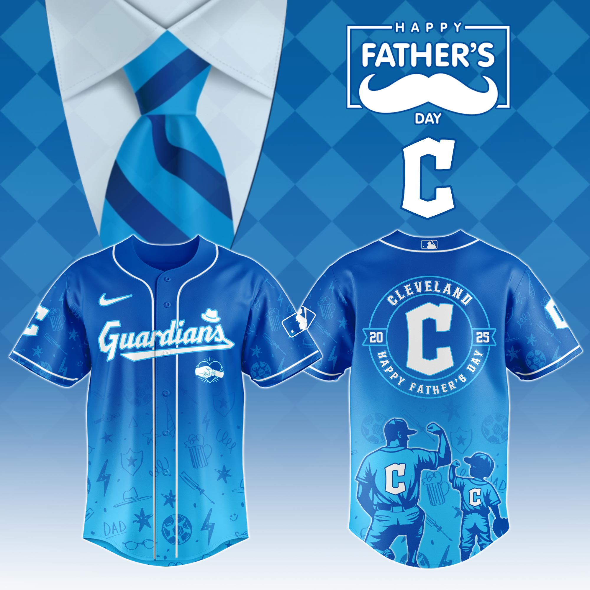 Cleveland Guardians Special Father’s Day Limited Edition Jersey